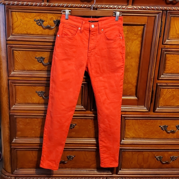 LUCKY Brand Bridgette high rise skinny red jeans size 4 / 27 A - Picture 4 of 5